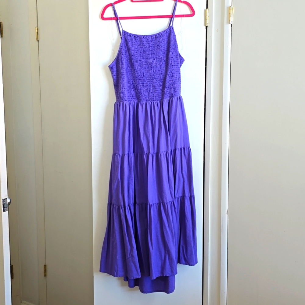 Universal Thread Purple Open Back Maxi Sundress I… - image 1